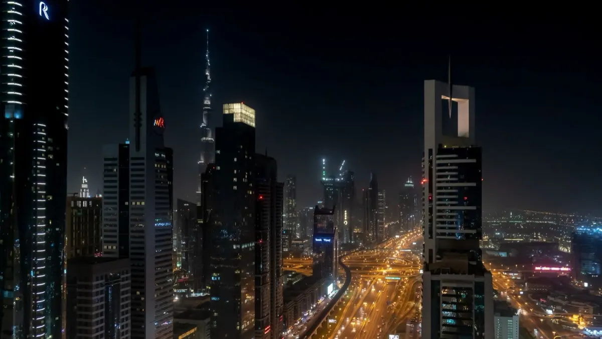 UAE · Dubai at night