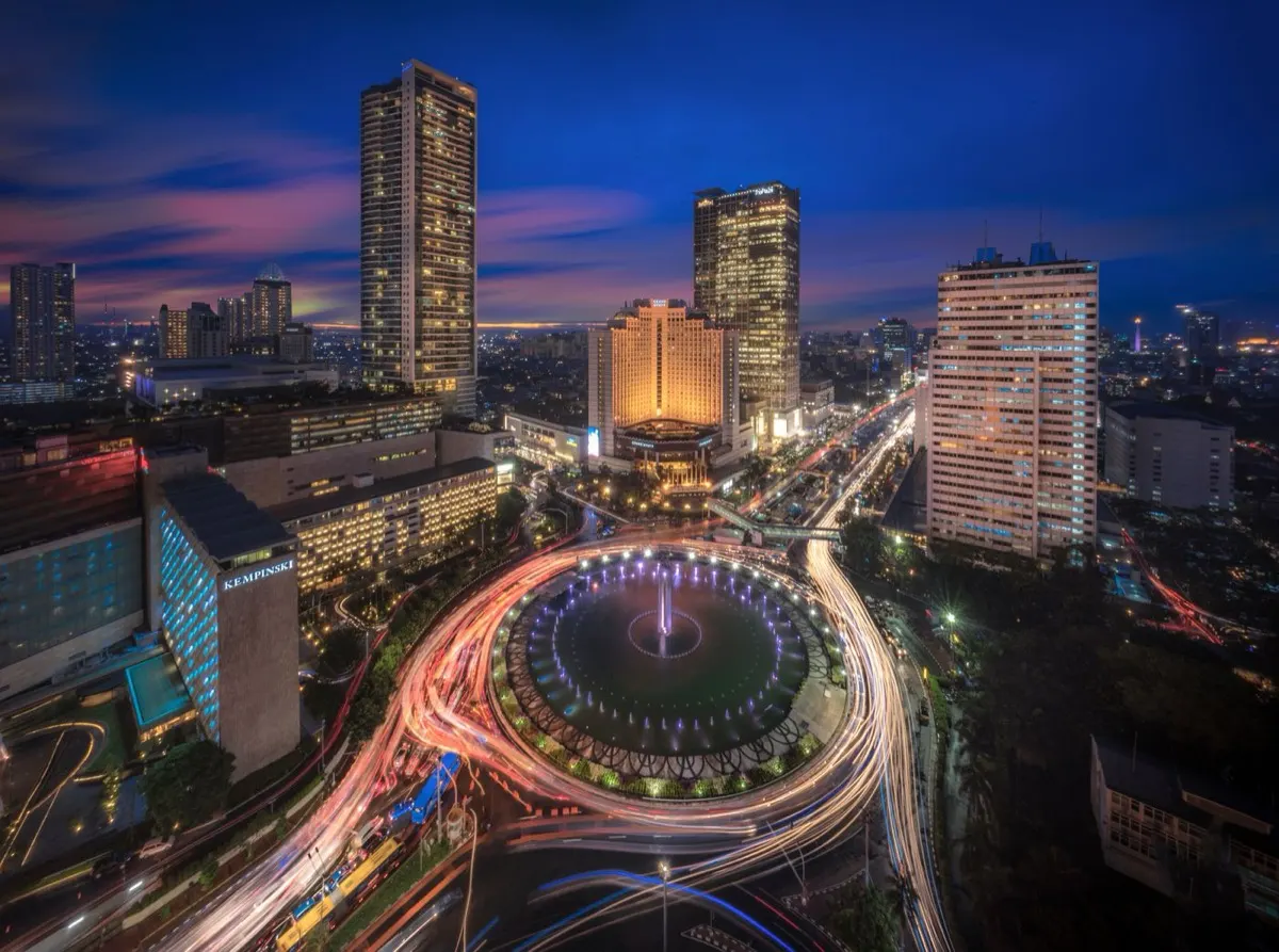 Indonesia at night