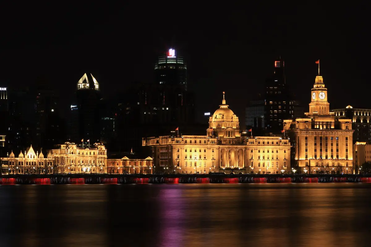 China at night
