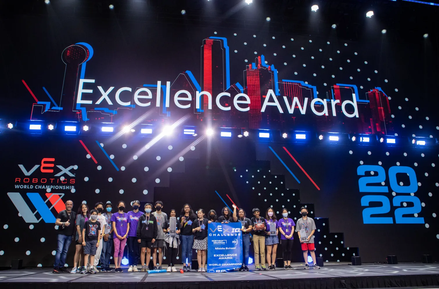 The awards stage at the VEX Robotics World Championship